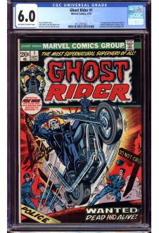 GHOST RIDER #1 CGC 6.0 OW/WH PAGES front cover