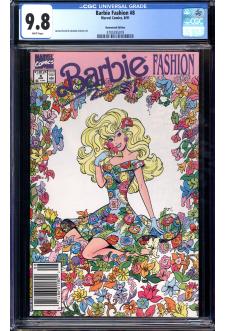 BARBIE FASHION #8 CGC 9.8 WHITE PAGES front cover