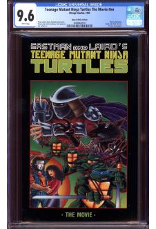 TEENAGE MUTANT NINJA TURTLES THE MOVIE #1 CGC 9.6 WHITE PAGES front cover