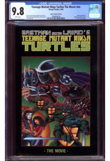 TEENAGE MUTANT NINJA TURTLES THE MOVIE #1 CGC 9.8 WHITE PAGES front cover