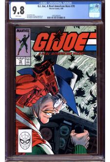 G.I. JOE, A REAL AMERICAN HERO #70 CGC 9.8 WHITE PAGES front cover