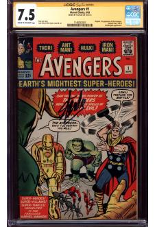 AVENGERS #1 CGC 7.5 CR/OW PAGES front cover