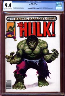THE HULK #26 CGC 9.4 OW/WH PAGES front cover