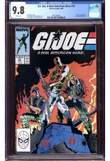 G.I. JOE, A REAL AMERICAN HERO #76 CGC 9.8 WHITE PAGES front cover