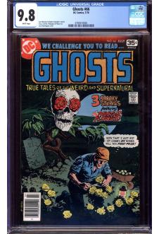 GHOSTS #66 CGC 9.8 WHITE PAGES front cover