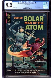 DOCTOR SOLAR, MAN OF THE ATOM #22 CGC 9.2 OW/WH PAGES front cover