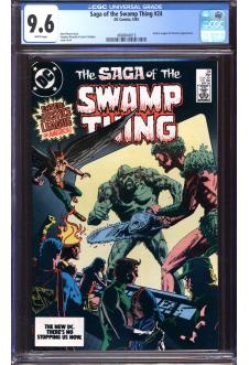 SAGA OF THE SWAMP THING #24 CGC 9.6 WHITE PAGES front cover