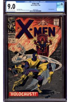 X-MEN #26 CGC 9.0 OW/WH PAGES front cover