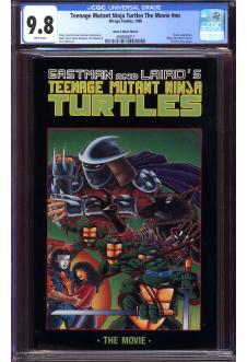 TEENAGE MUTANT NINJA TURTLES THE MOVIE #1 CGC 9.8 WHITE PAGES front cover