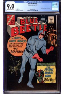 BLUE BEETLE #53 CGC 9.0 OW/WH PAGES front cover