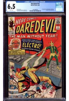 DAREDEVIL #2 CGC 6.5 WHITE PAGES front cover