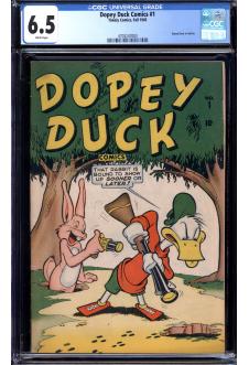 DOPEY DUCK COMICS #1 CGC 6.5 WHITE PAGES front cover