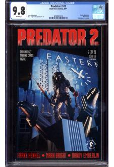 PREDATOR 2 #2 CGC 9.8 WHITE PAGES front cover