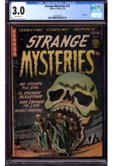STRANGE MYSTERIES #12 CGC 3.0 OW PAGES front cover