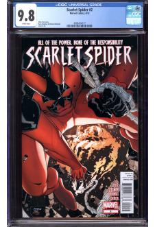 SCARLET SPIDER #2 CGC 9.8 WHITE PAGES front cover