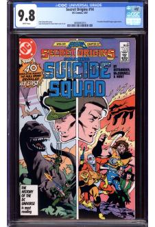 SECRET ORIGINS #14 CGC 9.8 WHITE PAGES front cover