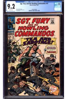 SGT. FURY AND HIS HOWLING COMMANDOS #47 CGC 9.2 WHITE PAGES front cover