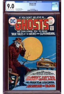 GHOSTS #39 CGC 9.0 OW/WH PAGES front cover