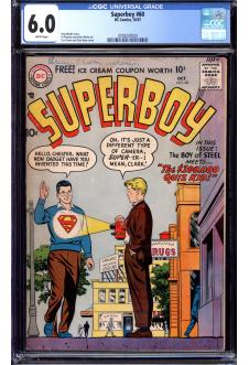 SUPERBOY #60 CGC 6.0 WHITE PAGES front cover