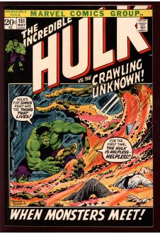 INCREDIBLE HULK #151 7.5 front cover