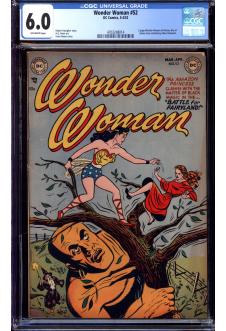 WONDER WOMAN #52 CGC 6.0 OW PAGES front cover