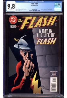FLASH #134 CGC 9.8 WHITE PAGES front cover