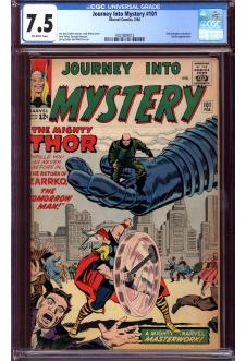 JOURNEY INTO MYSTERY #101 CGC 7.5 OW PAGES front cover