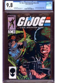 G.I. JOE, A REAL AMERICAN HERO #45 CGC 9.8 WHITE PAGES front cover