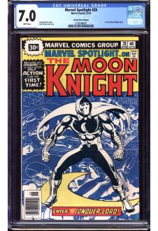 MARVEL SPOTLIGHT #28 CGC 7.0 WHITE PAGES 30c PRICE VARIANT front cover