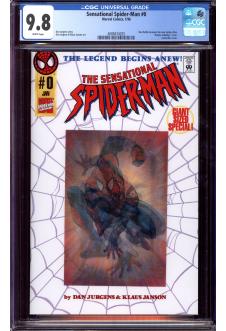 SENSATIONAL SPIDER-MAN #0 CGC 9.8 WHITE PAGES front cover