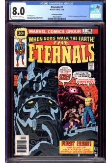 ETERNALS #1 CGC 8.0 OW/WH PAGES front cover