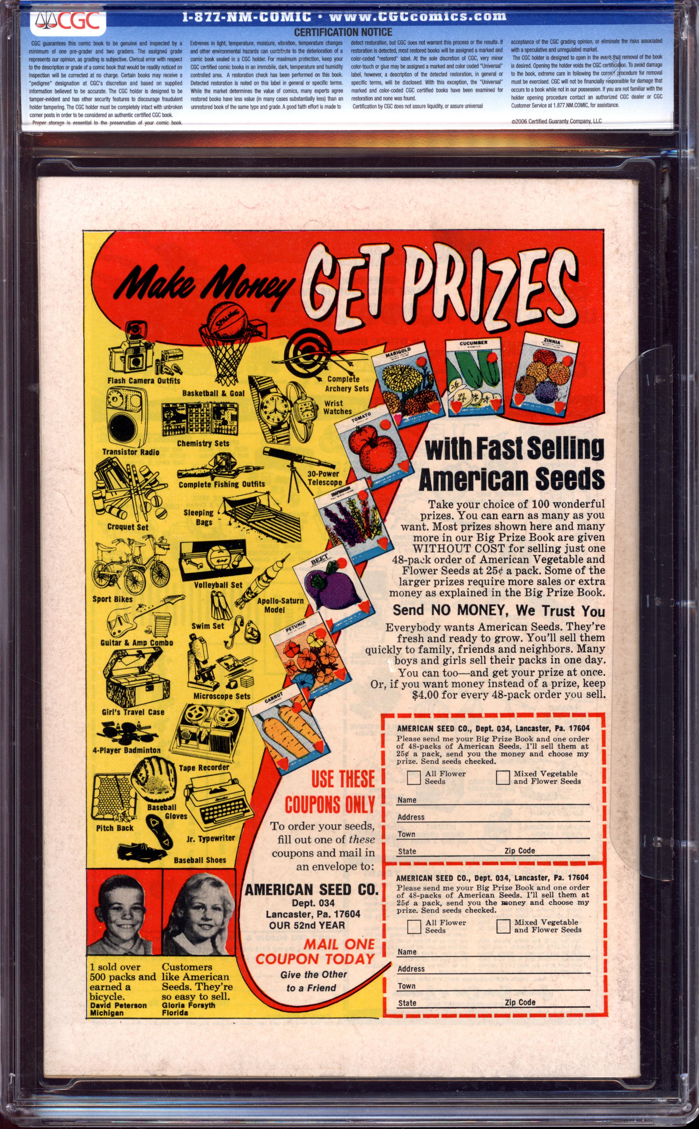 GREEN LANTERN Back Cover