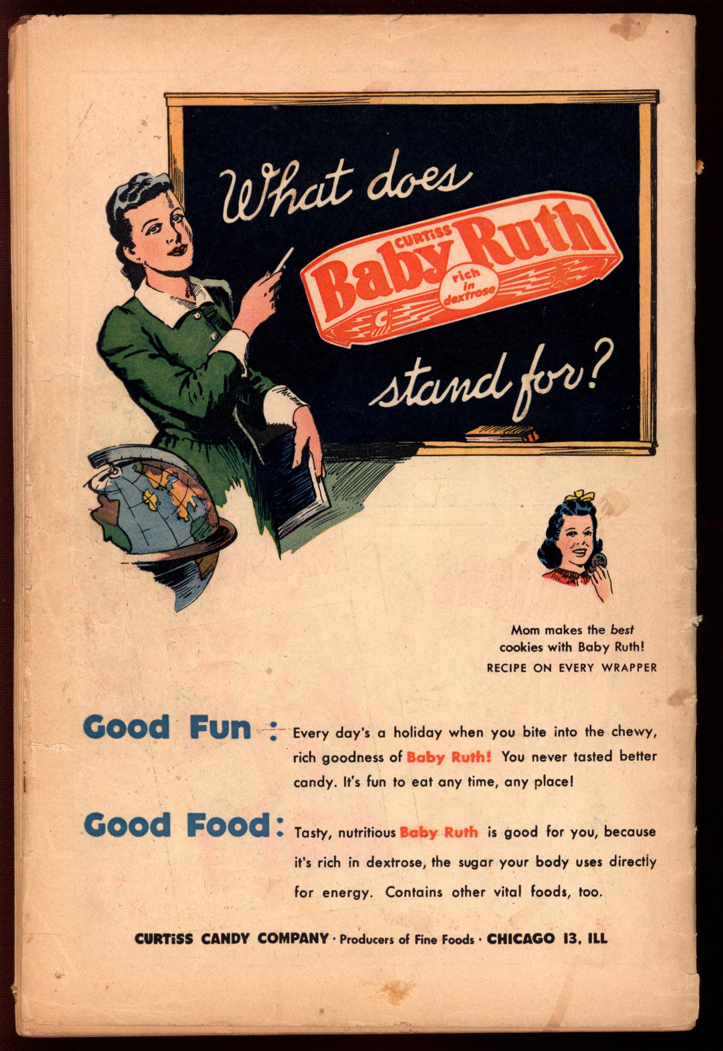 WINGS COMICS Back Cover