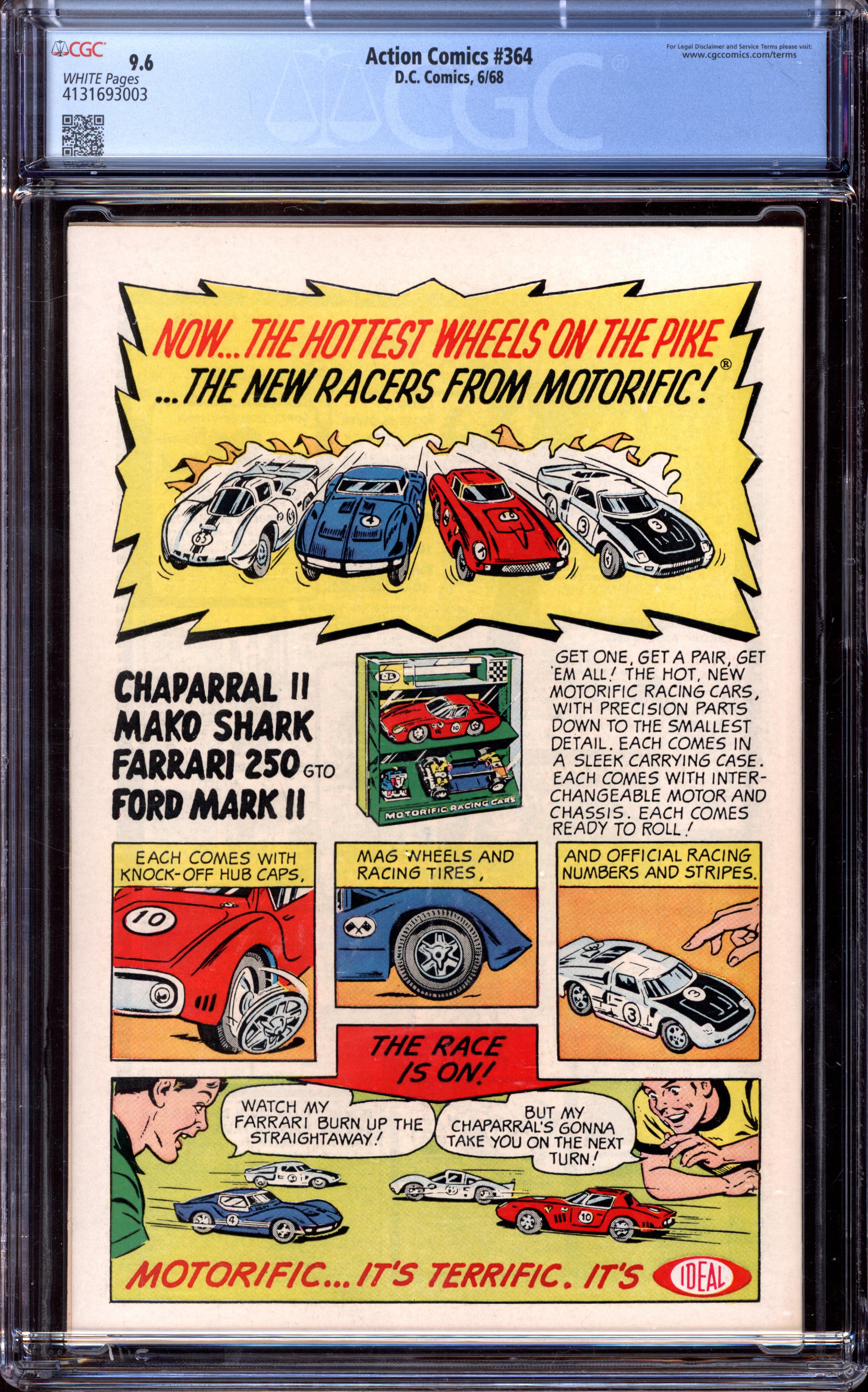 ACTION COMICS Back Cover