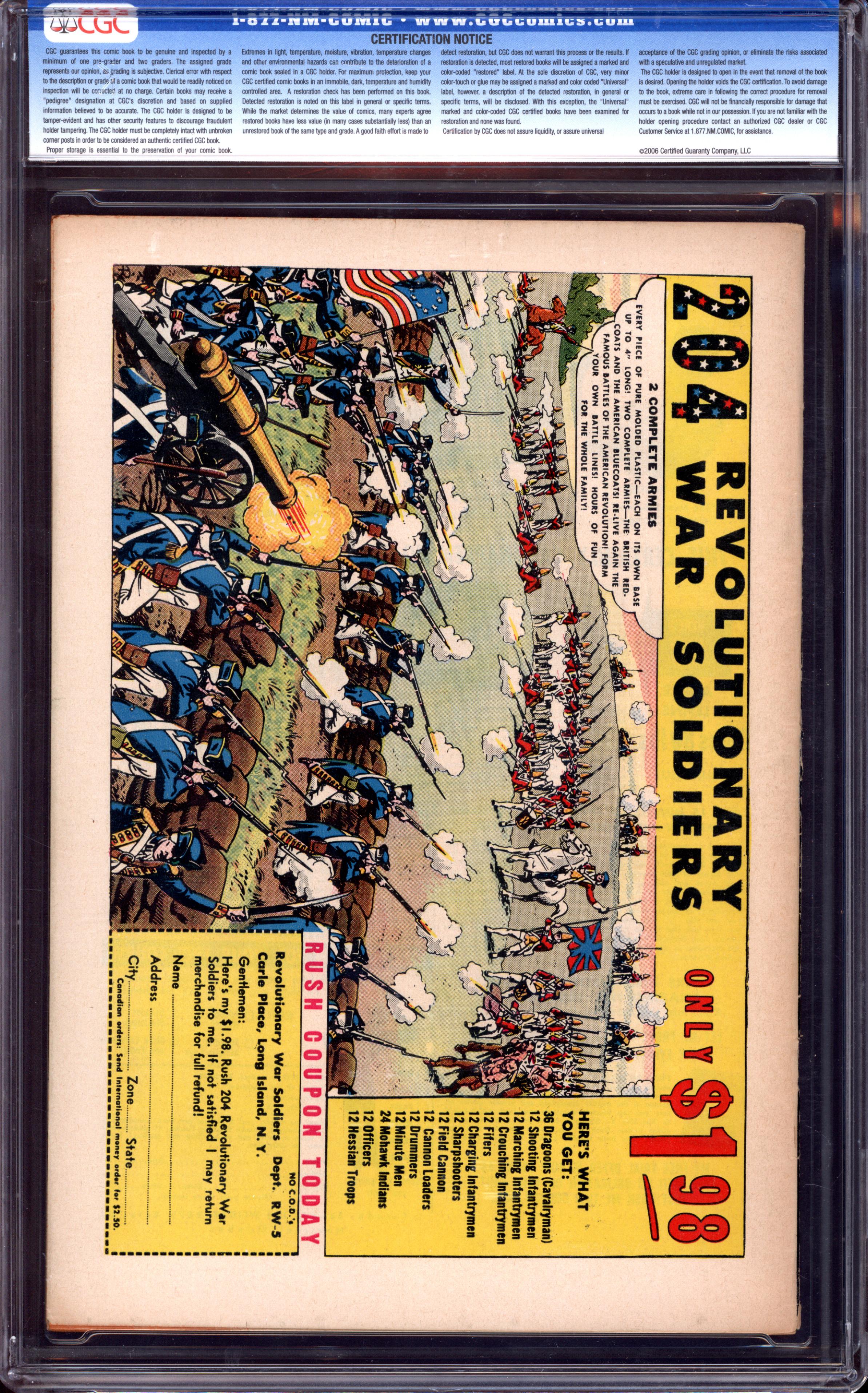 JUSTICE LEAGUE OF AMERICA Back Cover