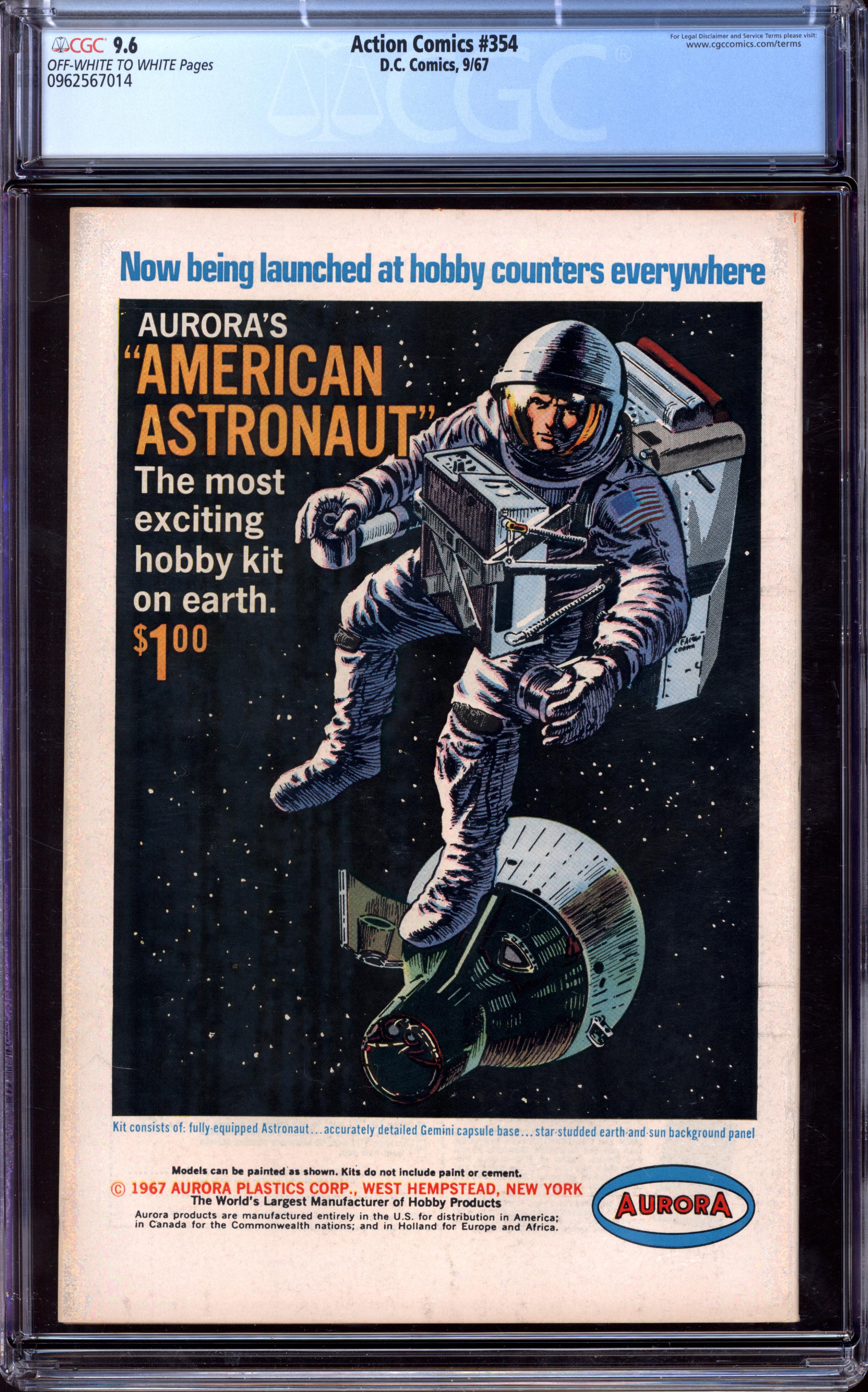 ACTION COMICS Back Cover