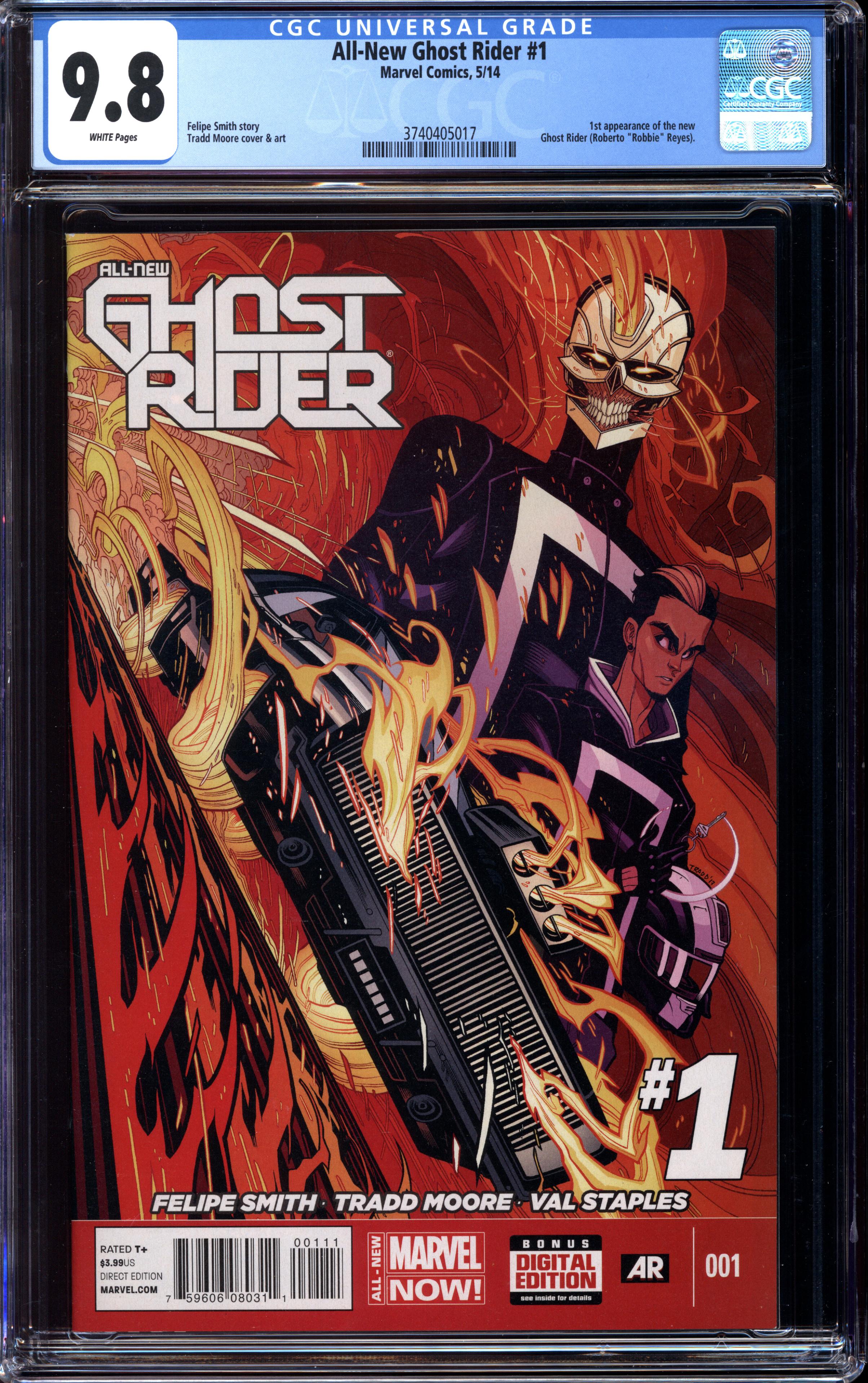 ALL-NEW GHOST RIDER #1 CGC 9.8 WHITE PAGES | Reece's Rare Comics
