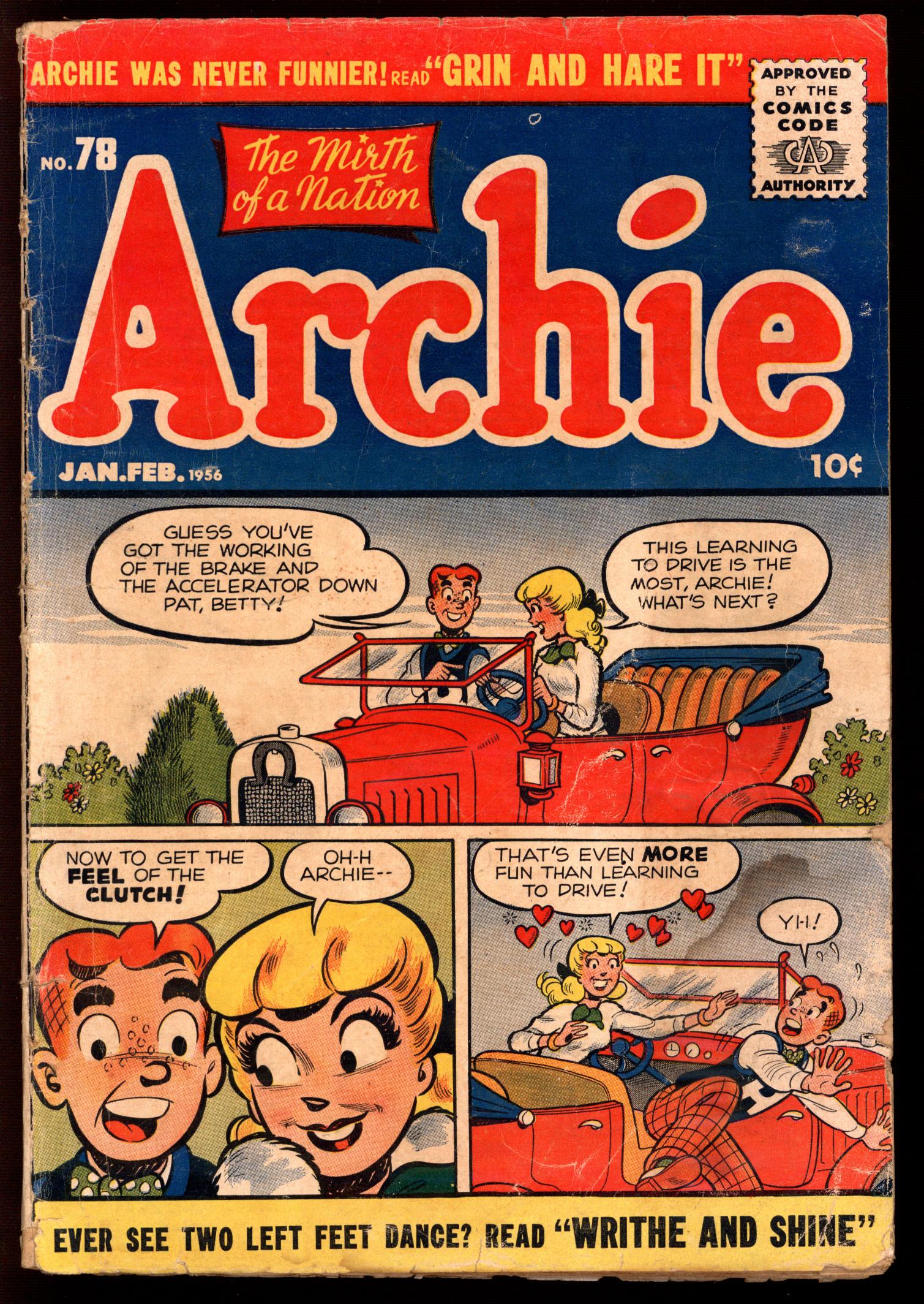 ARCHIE COMICS Front Cover