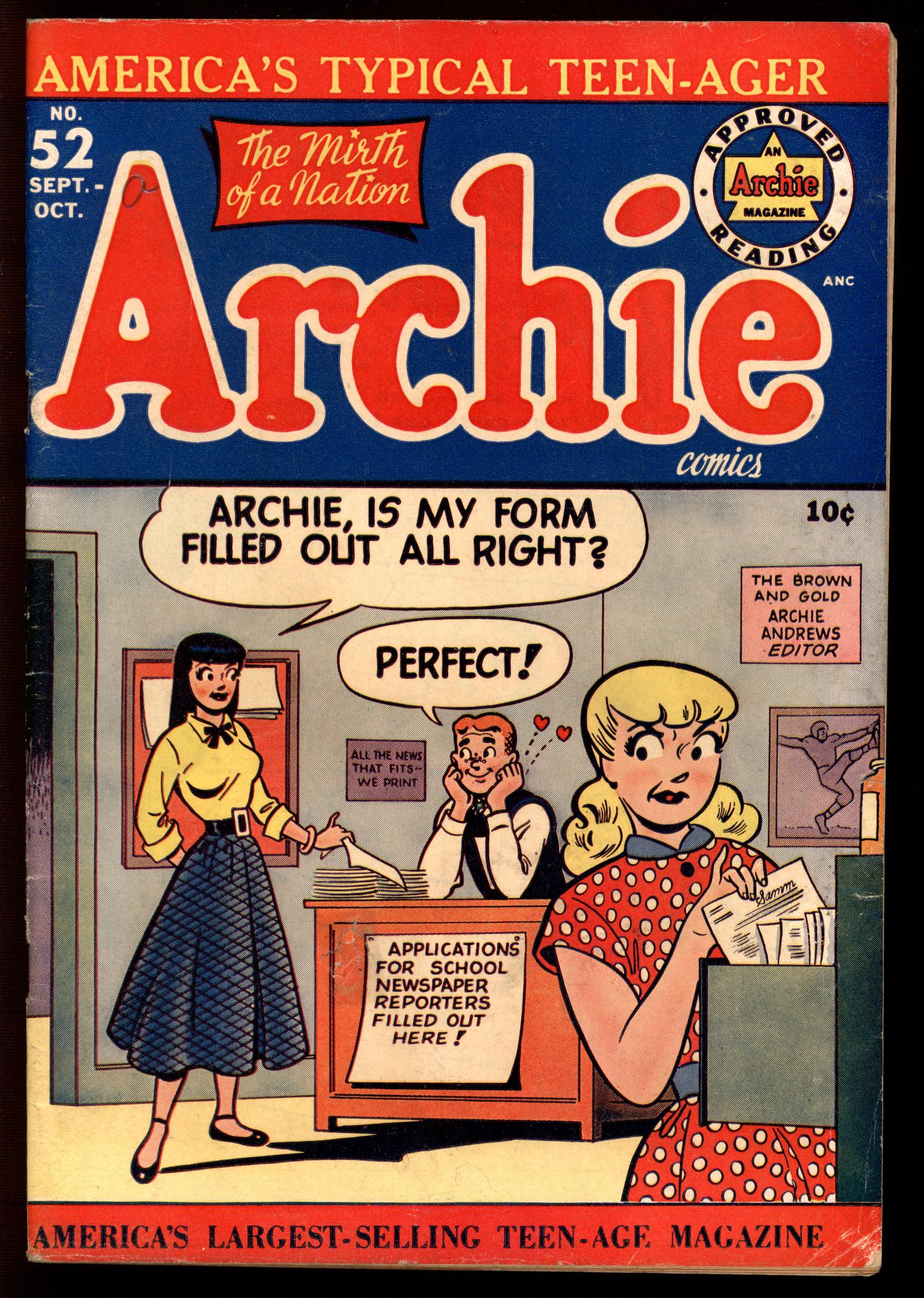 ARCHIE COMICS Front Cover
