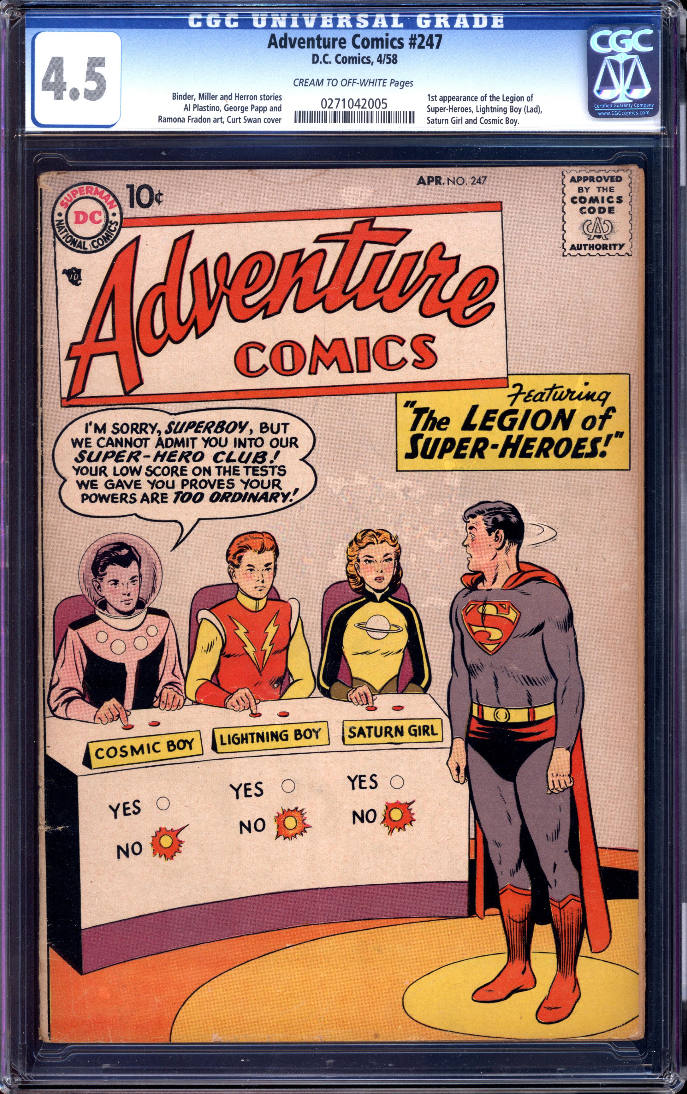 ADVENTURE COMICS Front Cover