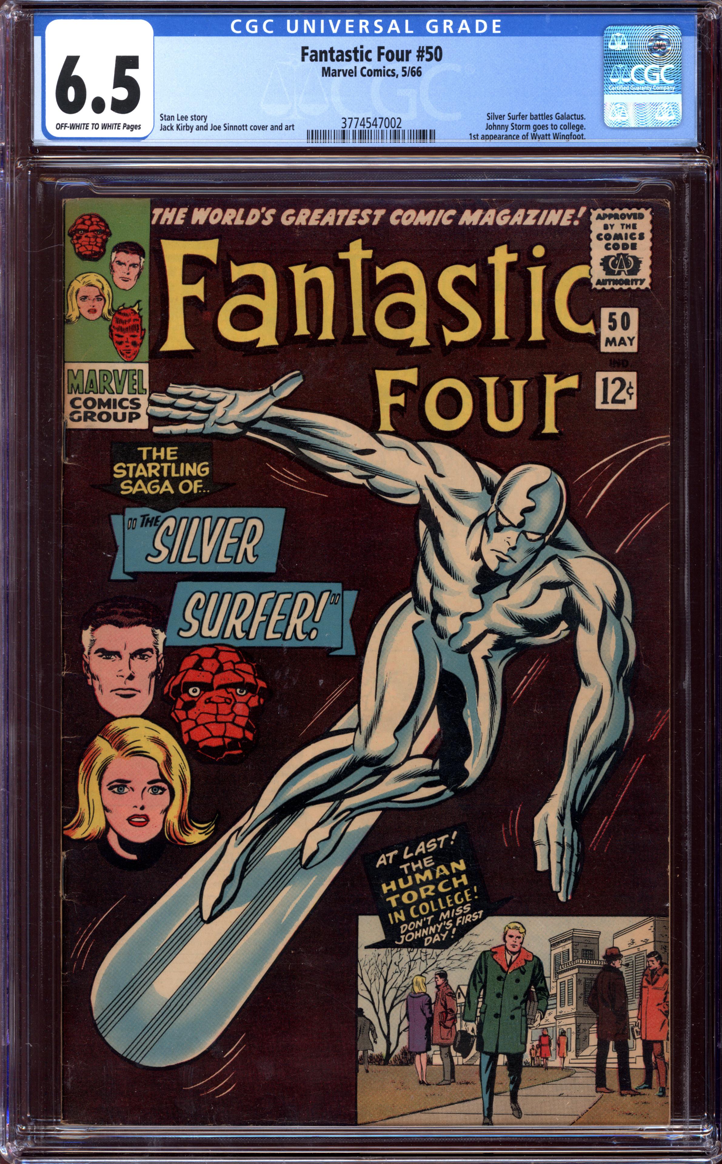 FANTASTIC FOUR #50 CGC 6.5 OW/WH PAGES | Reece's Rare Comics