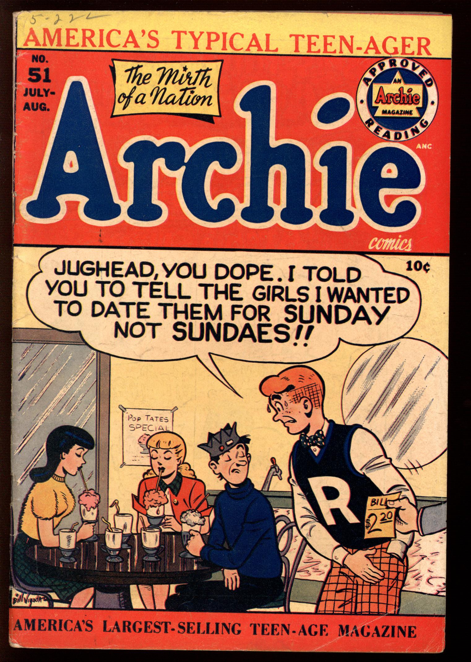 ARCHIE COMICS Front Cover