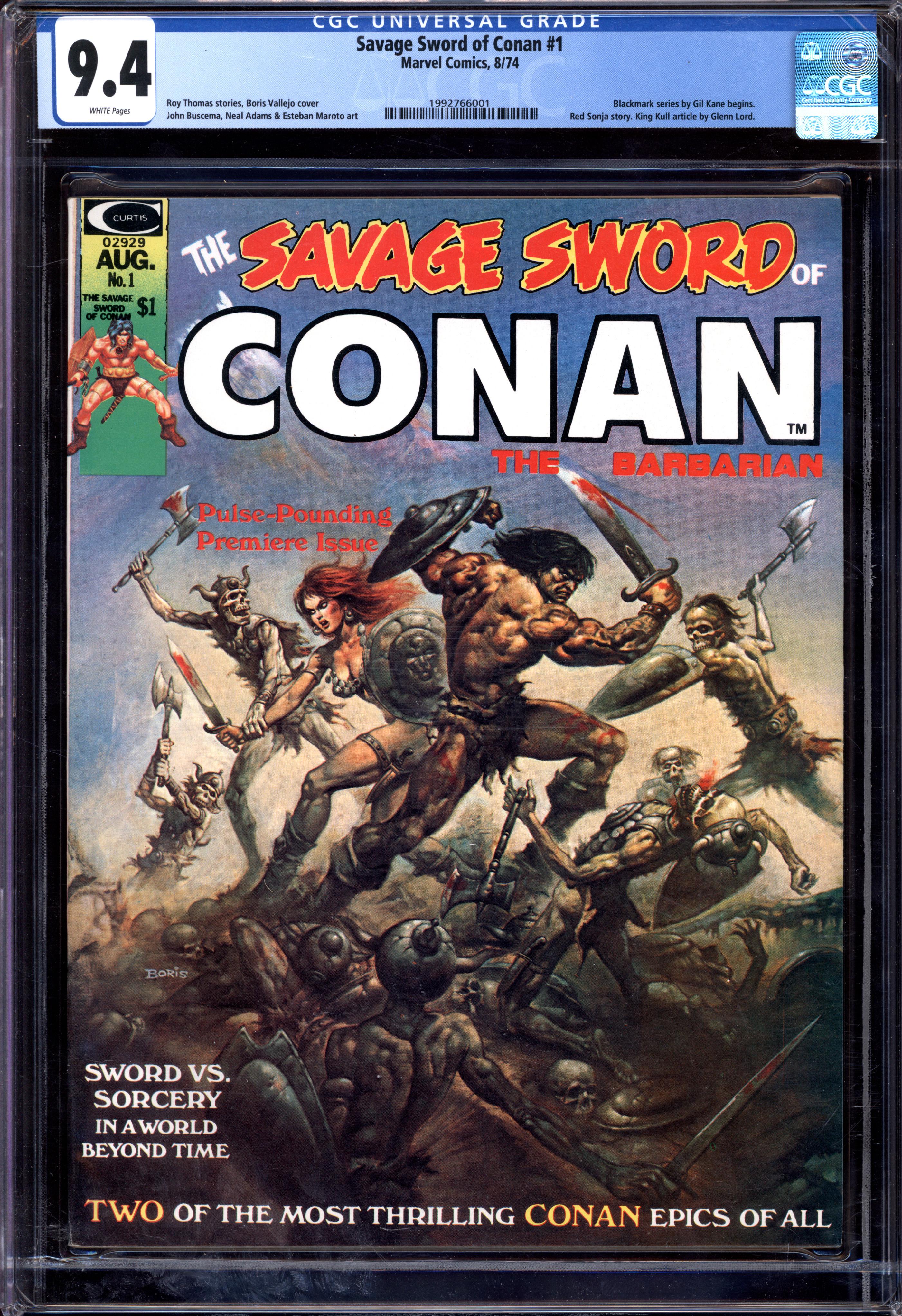 SAVAGE SWORD OF CONAN Front Cover