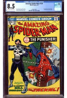 AMAZING SPIDER-MAN #129 CGC 8.5 OW/WH PAGES front cover