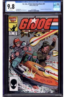 G.I. JOE, A REAL AMERICAN HERO #47 CGC 9.8 WHITE PAGES front cover