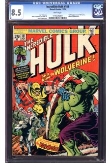 INCREDIBLE HULK #181 CGC 8.5 WHITE PAGES front cover
