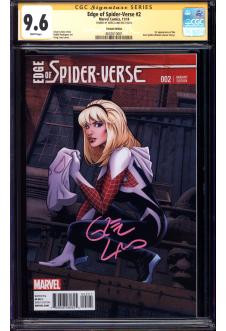 EDGE OF SPIDER-VERSE #2 CGC 9.6 WHITE PAGES front cover
