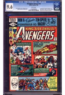 AVENGERS ANNUAL #10 CGC 9.6 WHITE PAGES front cover