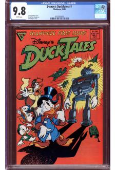 DISNEY'S DUCKTALES #1 CGC 9.8 WHITE PAGES front cover