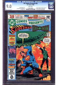DC COMICS PRESENTS #26 CGC 9.0 WHITE PAGES front cover